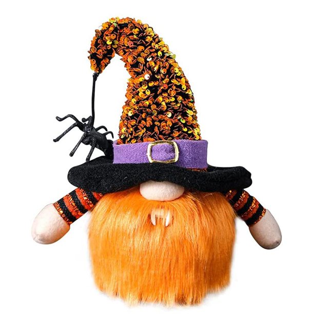 Rostro Que Brilla Intensamente De Halloween Muñeco Que Brilla Intensamente Enano De Peluche Para La Decoración De Halloween seitruly HA042641-01