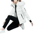 thumbnail image 4 of Aboser Womens Puffer Jackets with Faux Fur Hood Winter Warm Bubble Jacket Coat Windproof Stand Collar Outerwear Full Zip Long Sleeve Coats with Pockets, 4 of 8
