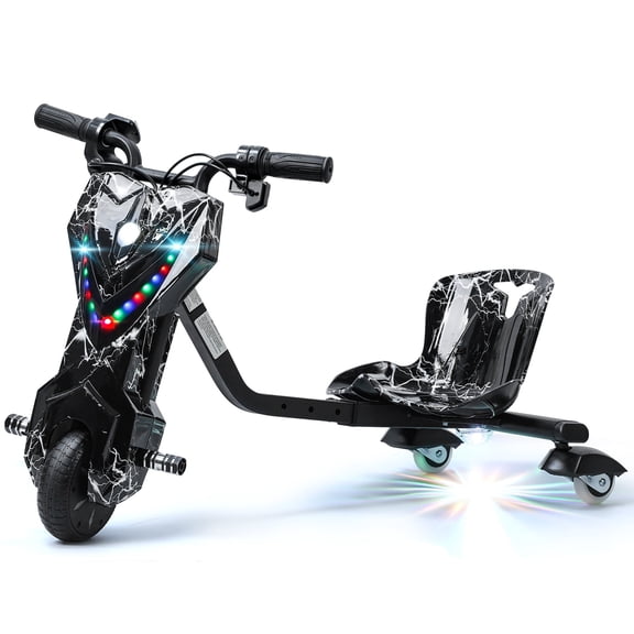 Seipola Drift Trike, Kid Ride on Tricycles, Big Wheel Drifting Tricycle for Ages 8 , Ride-On Kids Tricycle with Adjustable Seat