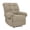 Style B, Camel, variant on Recliner Chair, PAPROOS Reclining Chair with 2 Side Pockets, Plush Cloud Home Theater Recliner with with Fixed Base, Manual Recliner for Adults for Living Room Bedroom, Gray