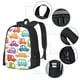 thumbnail image 2 of Disketp Doodle Cars Mochila Minimalista de Gran Capacidad, Mochila de Viaje para Escuela, Trabajo o Uso Diario, 2 of 6