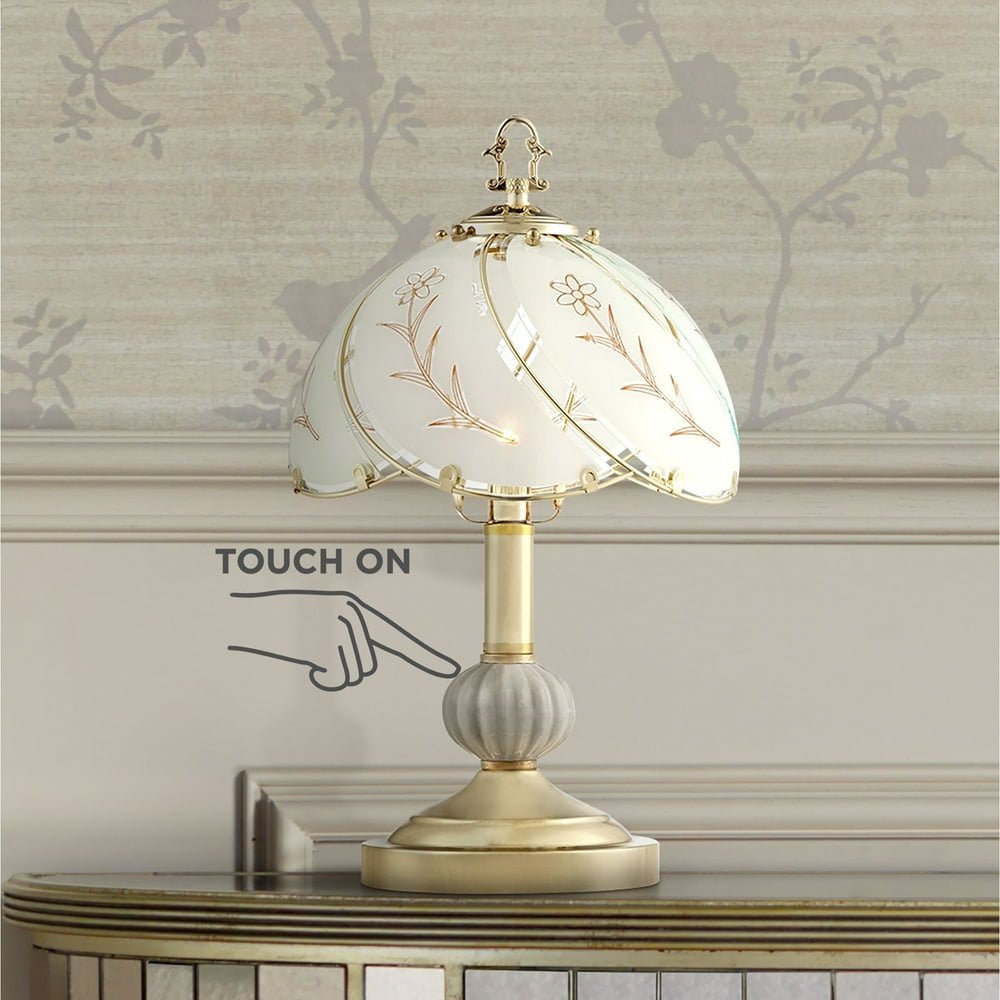 Regency Hill Traditional Accent Table Lamp 15" High Polished Brass