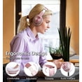 thumbnail image 3 of Tuitager 9S Auriculares Bluetooth Over Ear, 60 Horas de reproducción, estéreo Hi-Fi, Graves Profundos, micrófono, Plegables, Oro Rosa, 3 of 5