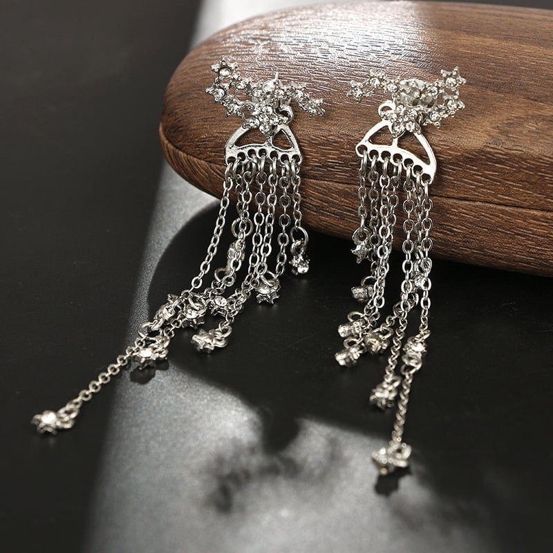  Trendy Rhinestone Edge Silver Small Texas State Shape Drop  Dangle Hook Earrings For Women Set: Clothing, Shoes & Jewelry