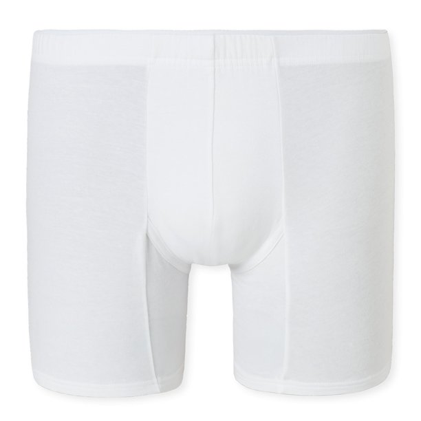 SCHIESSER Calzoncillos bóxer para hombre - Calzoncillos de algodón de primera calidad, retro, algodón elástico Blanco S (Small)