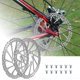 thumbnail image 1 of Paquete de 2 rotores de freno de disco para bicicleta, rotores de freno de disco flotantes de 160 mm, rotores de acero inoxidable para bicicleta, pastillas de freno para bicicleta, 1 of 5