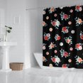 thumbnail image 2 of Pioneer Flower Floral Print Pattern Shower Curtain 84"x72", Bathroom Decorative Shower Curtain Set with 12 Hooks, Waterproof Washable, 2 of 6