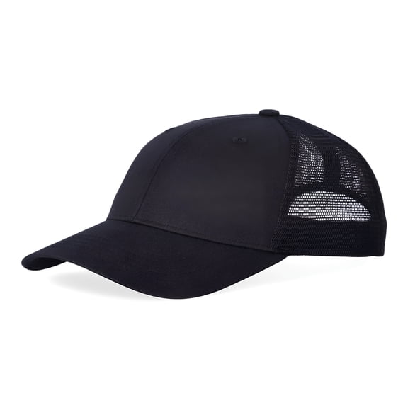 TELOLY 2026 New Men'S Cotton Twill Mesh Back Baseball Cap, Snapback Hats for Men, Black for Casual Wear, Outdoor Activities, Sports, Daily Use, Summer Outings