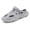 Gray, variant on Streetwear style EVA clogs, adjustable reversible sandals, breathable summer slippers with a "walking on clouds" feel.