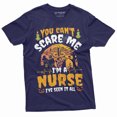 thumbnail image 4 of Nurse Costume Halloween T-Shirt Womens Unisex Rn Nurse Funny Shirts Party Tee (X-Large Military Green), 4 of 6