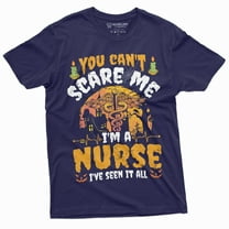 Nurse Costume Halloween T-Shirt Womens Unisex Rn Nurse Funny Shirts Party Tee (Medium Navy Blue)
