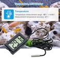 thumbnail image 2 of Mini Thermometer Digital Lcd Thermometer Temperature Monitor With External Probe(3pcs Black), 2 of 5