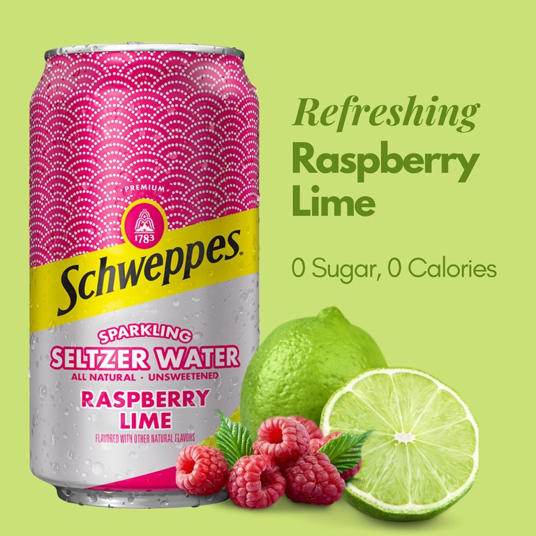 Circle of Drink Schweppes Seltzer Sparkling Water, Variety Pack, 7