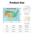 thumbnail image 2 of Lsque USA Tourist Map Print Wall Art – Decorative Picture for Living Room, Bedroom, and Office (Horizontal), 2 of 6