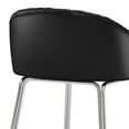 thumbnail image 5 of Hillsdale Furniture Boyle Upholstered Metal Counter Height Stool, Black, 5 of 10