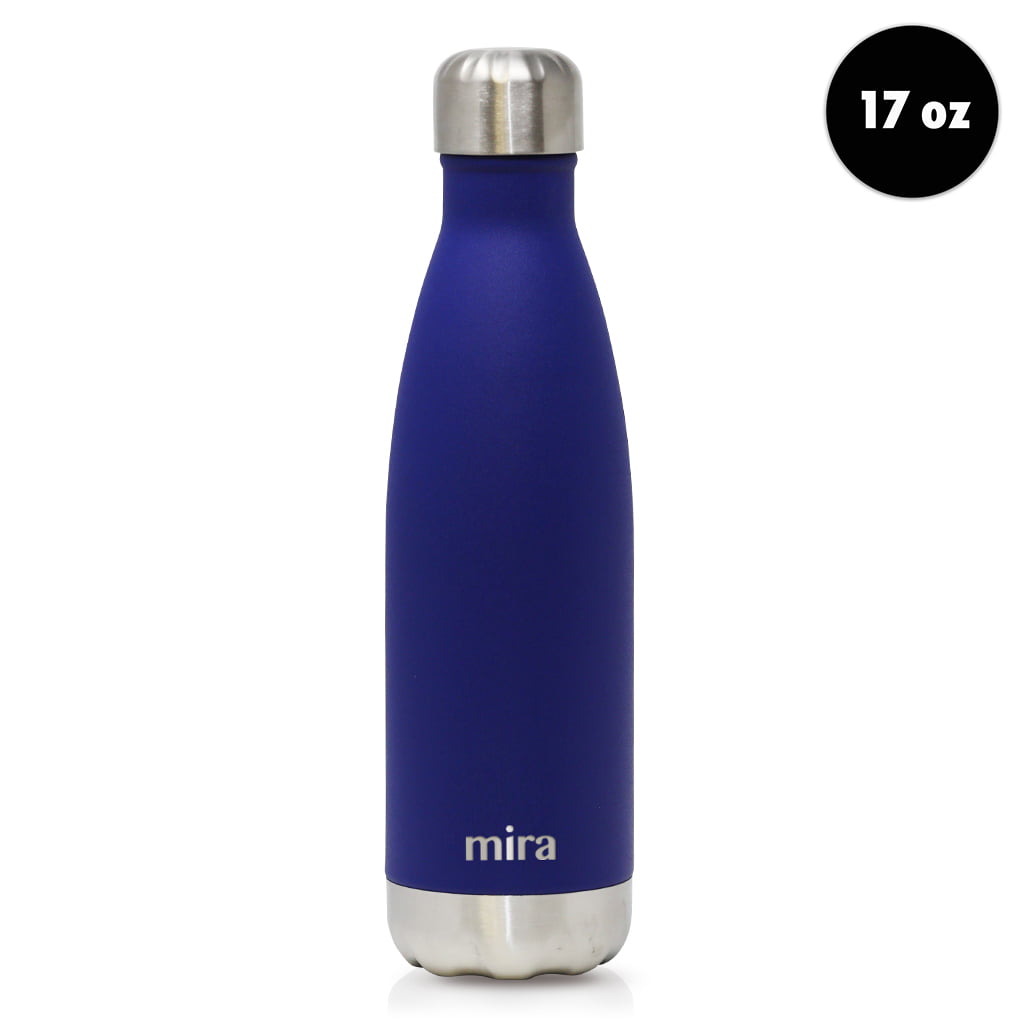  MIRA 12 oz Stainless Steel Vacuum Insulated Kids Water Bottle -  Double Walled Cola Shape Thermos - 24 Hours Cold, 12 Hours Hot - Reusable  Metal Water Bottle - Leak-Proof Sports