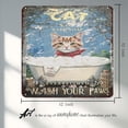 thumbnail image 3 of Funny Cat in Bathtub Vintage Bathroom and Bathtub Metal Tin Sign Decor Cat Lovers Gift Farm Home Bar Bathroom Man Cave Retro Wall Art Poster Sign Accessories 12x12 Inches, 3 of 5