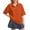 Orange #3, variant on Dresfit Women's Polo Shirts Collared Golf Shirts 2026 Summer Short Sleeve Button Down Tennis T Shirts Plus Size Solid Loose Back To School Tops 2XL