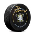 thumbnail image 1 of Pavel Mintyukov Signé Anaheim Ducks Rookie Logo Official Game Rondelle, 1 of 2