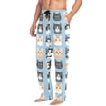thumbnail image 2 of FORMRS Mens Pajama Pants with Pockets Cotton Sleepwear Lounge Bottoms Sizes S-2XL, Cartoon Cute Cat, 2 of 7