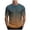 O, variant on Gradient Paint Short Sleeve Tee for Daily Casual Wear with Smooth Color Transition Design Modern Crew Neck Mens T Shirt for Everyday Comfort