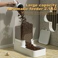 thumbnail image 4 of Automatic Cat Feeder & Water Dispenser with Gravity Food Storage Container for Cats and Dogs, 4 of 9