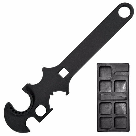 AT602 Tool Steel Armorer Wrench Castle Nut Barrel Float Lower Vise (Best Ar 15 Barrel Wrench)