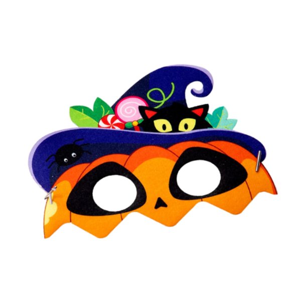 Kit de manualidades de máscaras de Halloween para niños Gloria accesorio divertido para disfraces máscara de calabaza