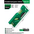 thumbnail image 2 of Portable Magnetic Pocket Level Gauge Mini Protractor With Metric Ruler Woodworking Level Gauge Horizontal & Vertical Measure ,Woodworking Protractor, 2 of 6