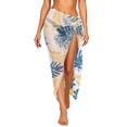 thumbnail image 3 of Frostluinai Women Beach Sarong Bathing Suit Wrap Skirt Sheer Bikini Swimsuit Cover Ups for Swimwear Chiffon Floral Print Coverups Wrap Skirts or Dresses, 3 of 8
