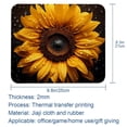 thumbnail image 5 of Sunflower Square Printed Desk Mat Gaming Mouse Pad Non-Slip Rubber Bottom 8.3x9.8 Inch - Suitable for Office and Gaming, 5 of 6