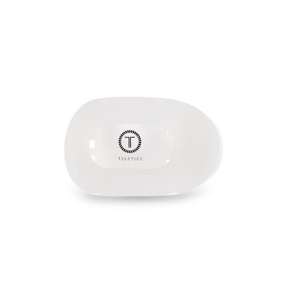 TELETIES - Clip redondo plano mediano - Dientes flexibles de agarre fuerte Diseño curvo cómodo - Para tumbarse, conducir yoga y más - Ideal para cabello medio-grueso - Para todas las texturas de cabel