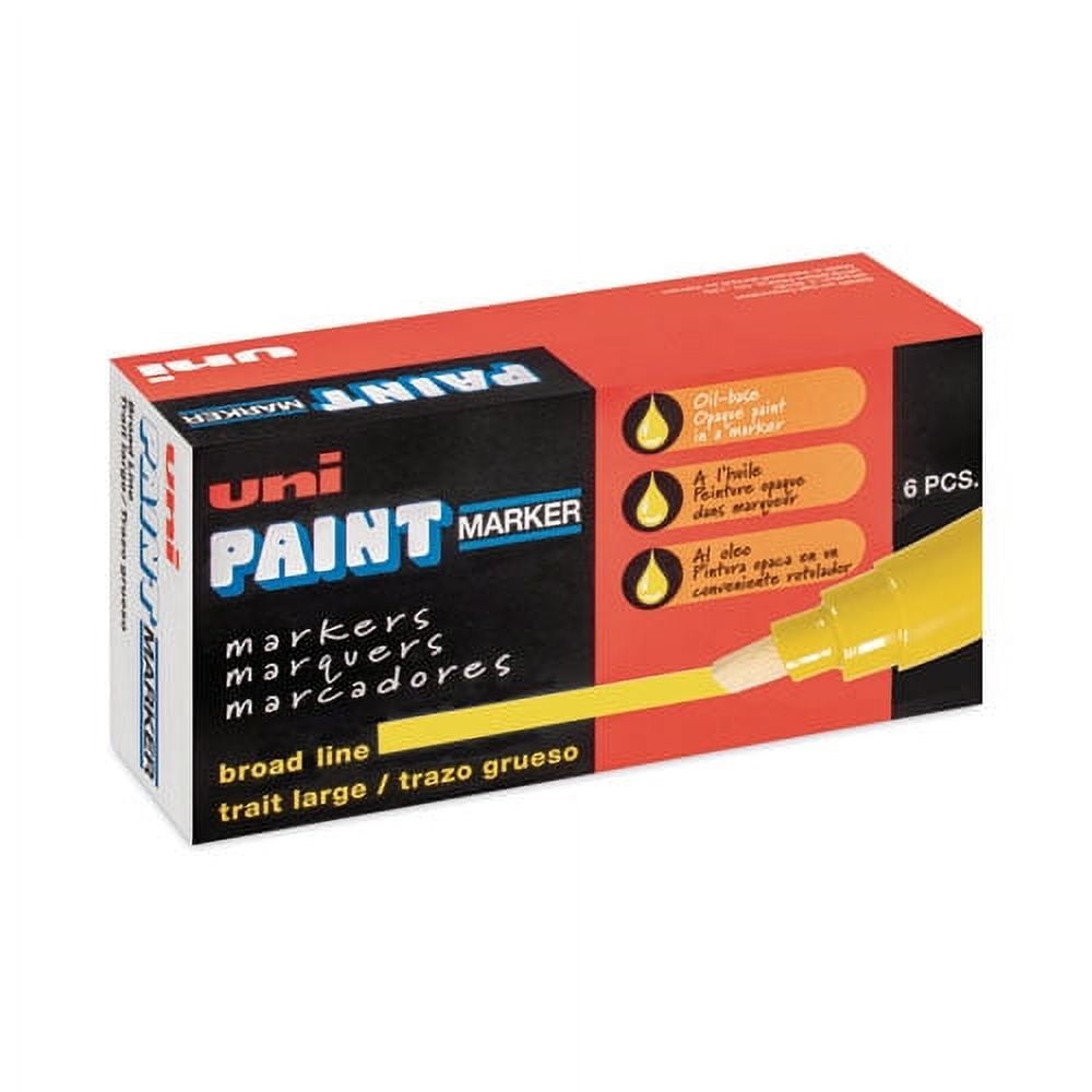 Permanent Marker, Broad Chisel Tip, Yellow | Bundle of 10 Each