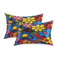 thumbnail image 3 of Ryvnso Satin Pillowcase Beautiful Flowers Pillow Cases Standard Size 26x20in, 3 of 6
