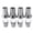 Silver, variant on SeekLGT Tire Valve Caps Stem Covers Plastic Durable Round Set Car And Bicycle Accessories Replacement Valve Caps