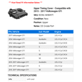 thumbnail image 2 of Upper Timing Cover - Compatible with 2015 - 2017 Volkswagen GTI 2016, 2 of 2