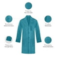 thumbnail image 6 of Panda Uniform by HeedFit Unisex 40" Lab Coat, XS, Teal, 6 of 7