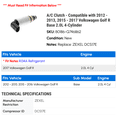thumbnail image 2 of A/C Clutch - Compatible with 2012 - 2013, 2015 - 2017 Volkswagen Golf R Base 2.0L 4-Cylinder 2016, 2 of 2