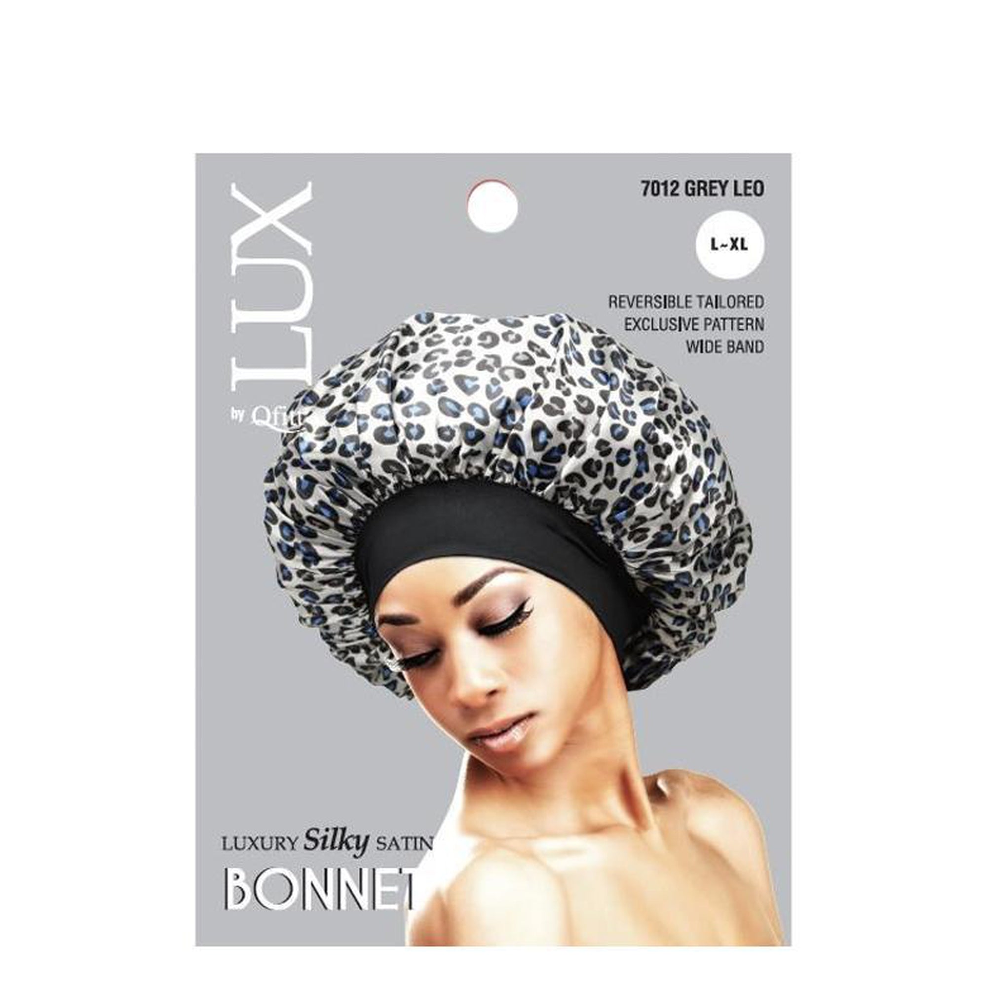 Qfitt Luxury Silky Satin Bonnet (L-XL) Pack of 3