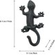 thumbnail image 2 of XIYUAN Gecko Wall Hooks 3Pcs for Hanging Rustic Iron Coat Hooks Gecko Hook Wall Mounted Towel Hooks 6inch Heavy Duty Cast Iron Key Holder Wall Decor, 2 of 4