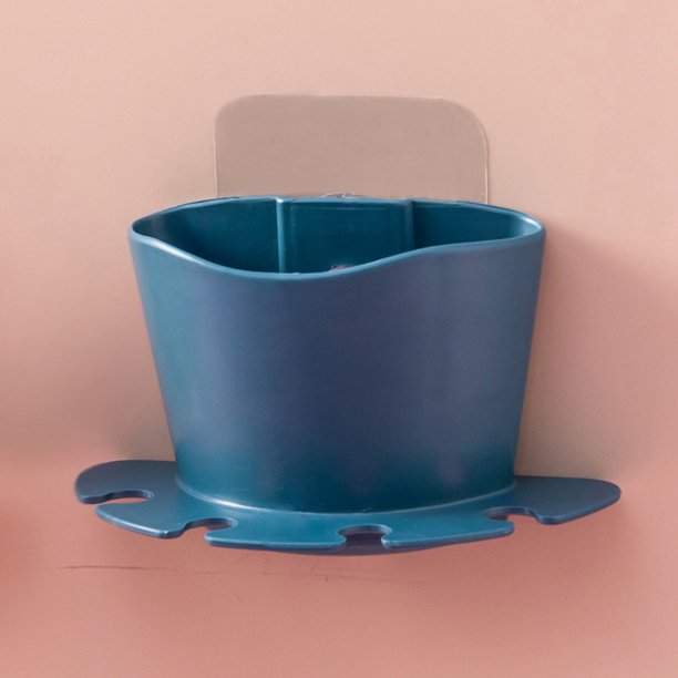 Soporte multifunción para cepillos de dientes, accesorio de baño con ventosa, organizador de pared, 4 cepillos de dientes