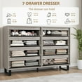 thumbnail image 3 of Garvee Farmhouse Dresser with 8 Drawers, 55 x 15.7 x 37.9", Gray, 3 of 8