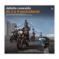 thumbnail image 4 of Intercomunicador Motos Para Casco Impermeables Bluetooth 5.3 negro, 4 of 5