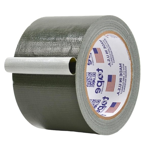 MAT Duct Tape Olive Drab Industrial Grade, 3 inch x 60 ft. Waterproof, UV Resistant for Crafts, Home Improvement, Repairs, & Projects