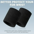 thumbnail image 7 of Sweatbands Sports Wristband for Men & Women -4Pair Moisture Wicking Athletic Cotton Terry Cloth Sweatband for Tennis, Basketball, Running, Gym, Working Out, 7 of 7