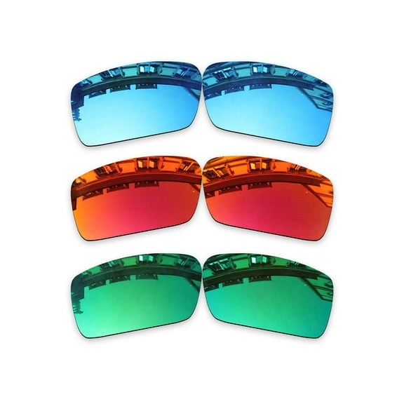 Vonxyz 3 Pack Polarized Replacement Lenses for Oakley Gascan OO9014 Sunglasses