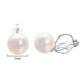 thumbnail image 4 of Yoursfs Tiny Pearl Clip On Earrings for Women White Gold Plated Faux Pearls Non Painful Bridal Earring Wedding Jewelry, 4 of 4