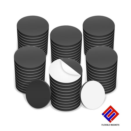

Round Magnet Discs With Adhesive Backing. Many sizes & pack quantities. Great for Crafts! ( Half Inch - 25 Pack)