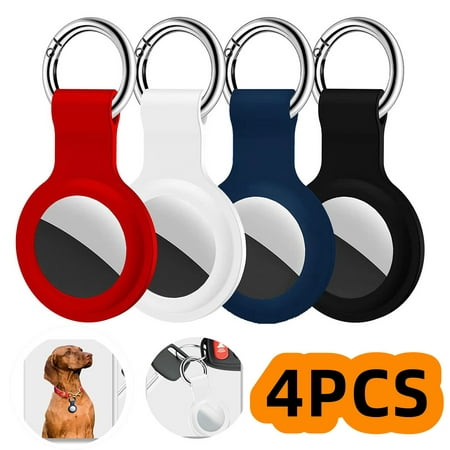 Silicone Protective Case Compatible with Apple Air-Tags Case Air Tag Holder Air Tag Key Ring Cases for Pet