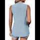 thumbnail image 2 of Camisas Casuales de Verano para Mujer, con Cuello Redondo y Mangas , Color Azul , Talla L, 2 of 7